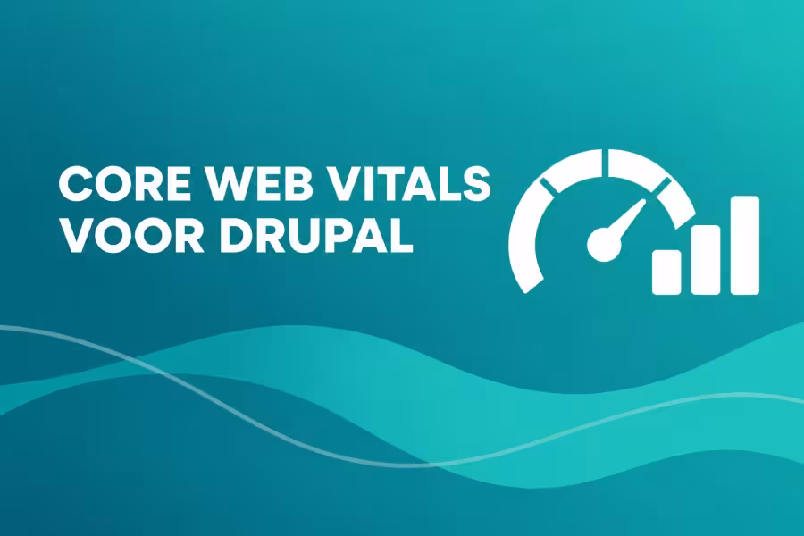 Core Web Vitals gemeten op een Drupal-website